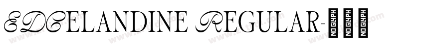 EDCelandine Regular字体转换